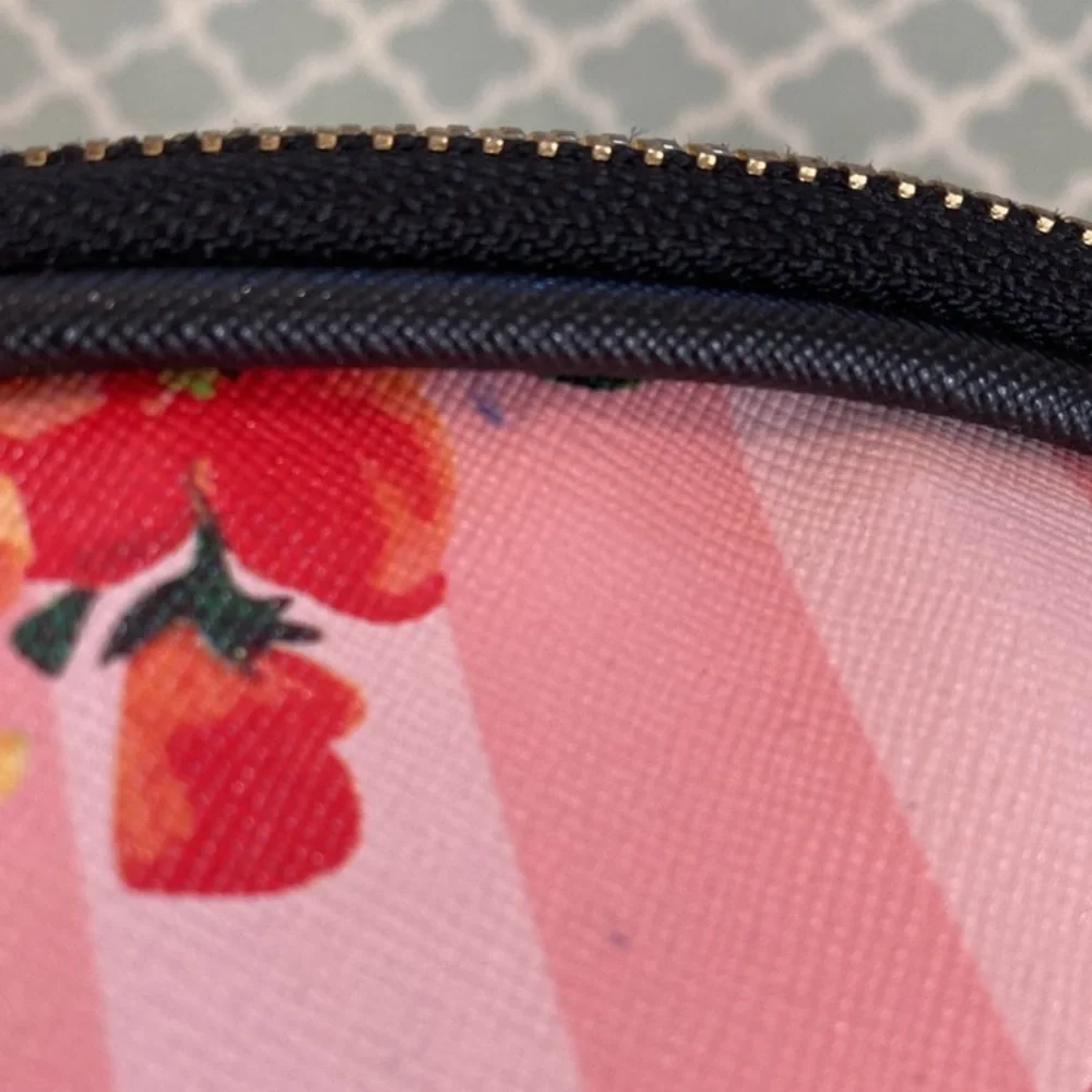 NWOT Ulta Stripe Floral Cosmetic Bag